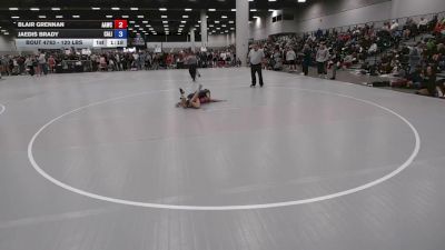 120 lbs Champ. Rd Of 64 - Blair Grennan, Alber Athletics Wrestling Club vs Jaedis Brady, California