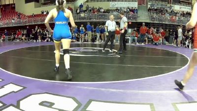 135 lbs Round 1 (6 Team) - Gracey Knajdl, Kearney vs Cora Shaffer, Smith Center HS