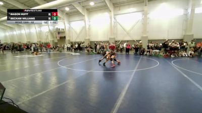 92 lbs 1st Place Match - Mason Huitt, Independent vs Beckam Williams, Sanderson Wrestling Academy