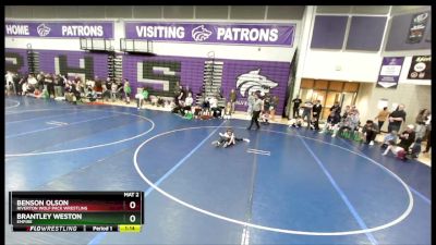 70 lbs 1st Place Match - Benson Olson, Riverton Wolf Pack Wrestling vs Brantley Weston, Empire