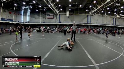 64 lbs Round 3 (10 Team) - Beau Walton, U2 Uprising Blue vs Sawyer Oakes, U2 Uprising Black