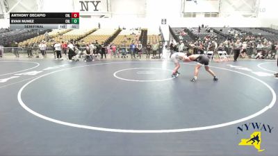 157 lbs Semifinal - Anthony DeCapio, Club Not Listed vs Evan Nunez, Club Not Listed