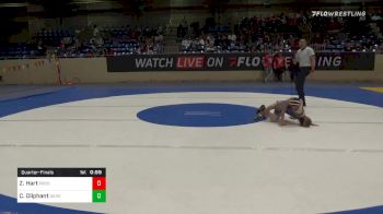 67 lbs Quarterfinal - Zairyon Hart, Prodigy Wrestling vs Cord Oliphant, Dark Cloud WC