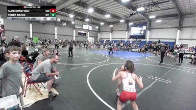 66 lbs 3rd Place - Allie Brasfield, Grindhouse WC vs Renee Garza, Rby Wc