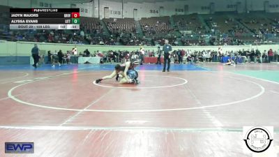 108 lbs Consi Of 32 #2 - Jadyn Majors, Grove vs Alyssa Evans, Little Axe Takedown Club