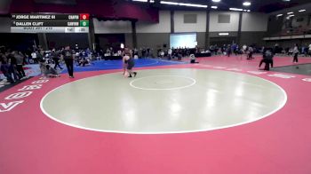 215 lbs 3rd Place Match - Jorge Martinez III, El Paso Chapin vs Dallen Clift, Canyon