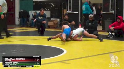 108 lbs Cons. Round 4 - Robert Stahl, Sylvan Wrestling vs Sebastian Cisneros, Wolf Den