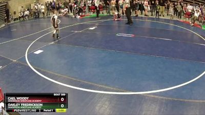 55 lbs Semifinal - Cael Woody, Sanderson Wrestling Academy vs Oakley Fredrickson, Sanderson Wrestling Academy