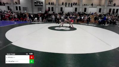 132 lbs Semifinal - Jack Alves, Bridgewater-Raynham vs Dillan Mueller, Norton