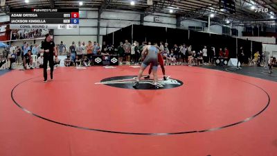 97 kg Cons. Round 3 - Adam Ortega, Charleston Regional Training Center vs Jackson Kinsella, Nebraska Golden Eagles Wrestling Club