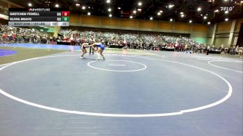 130 lbs Consi Of 16 #2 - Gretchen Fewell, Crook County vs Olivia Bravo, Stansbury