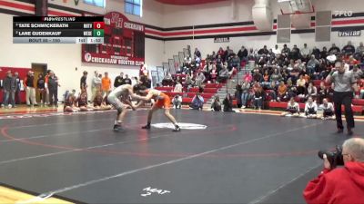 150 lbs Semifinal - Tate Schwickerath, NH/TV vs Lane Gudenkauf, West Delaware, Manchester