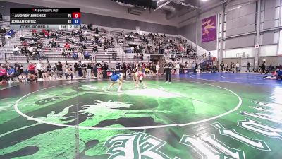 U20 Women - 50 lbs Champ. Round 3 - Audrey Jimenez, PA vs Josiah Ortiz, KS