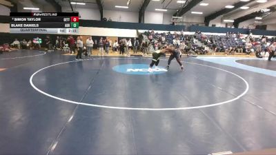 285 lbs Quarterfinal - Blake Daniels, Adrian vs Simon Taylor, Gettysburg