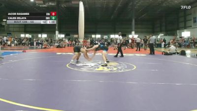 150 lbs Cons. Round 3 - Jacob Rasamee, Charleston vs Caleb Zelaya, Darkhorse Wrestling Club