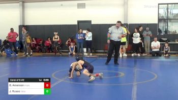 43 lbs Consi Of 8 #2 - Briggs Amerson, Foundation Wrestling vs Jaxen Russo, Troup