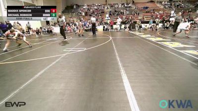 80 lbs Semifinal - Maddix Spencer, Keystone Kids Wrestling Club vs Michael Robison, Skiatook Youth Wrestling