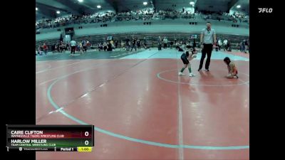 55A Cons. Round 1 - CaiRe Clifton, Waynesville Tigers Wrestling Club vs Harlow Miller, Team Central Wrestling Club