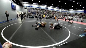 100 lbs Quarterfinal - Klayton Meek, D3 Wrestling Cluib vs Leah Wynn, El Reno Wrestling Club