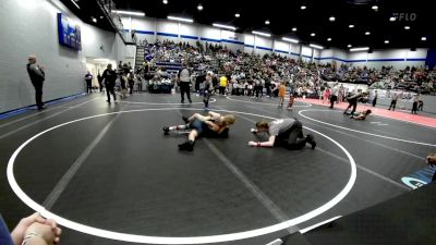 100 lbs Quarterfinal - Klayton Meek, D3 Wrestling Cluib vs Leah Wynn, El Reno Wrestling Club