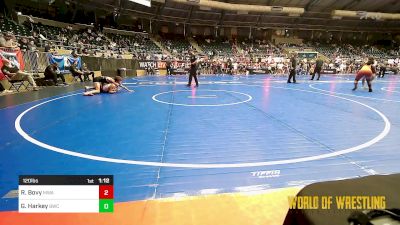 120 lbs Quarterfinal - Ryker Bovy, Moen Wrestling Academy vs Gregory Harkey, Bulls