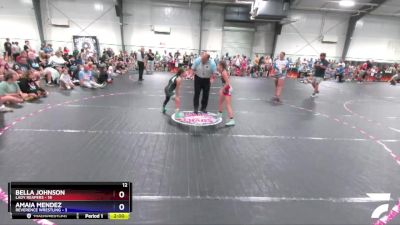 78 lbs Round 1 (3 Team) - Bella Johnson, Lady Reapers vs Amaia Mendez, Reverence Wrestling