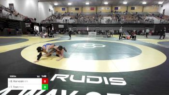 106 lbs Quarterfinal - Brighton Karvoski, Green Farms Academy vs Tanner Tran, Father Ryan High School