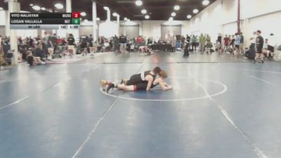 90 lbs Rr Rnd 7 - Vito Naljayan, Mat Assassins Platinum - BHSE vs Logan Vallalla, Mat Warriors White - BHSE