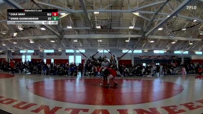 184 lbs Quarterfinal - Cole Gray, Western Colorado vs Owen Gudmundson, Simon Fraser (B.C.)