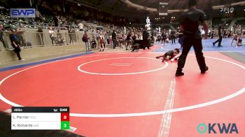 46 lbs Consi Of 4 - Ledger Perrier, Collinsville Cardinal Youth Wrestling vs Kreed Richards, Unattached