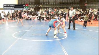 115 lbs Rr Rnd 1 - Aaliyah Raffle, ICWL Lady Bruisers vs Abigail Grady, Triumph Trained - Girls