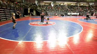 52 lbs Quarterfinal - Leo Jones, Coweta Cobras Wrestling Club vs Carter Yates, Ringgold Wrestling