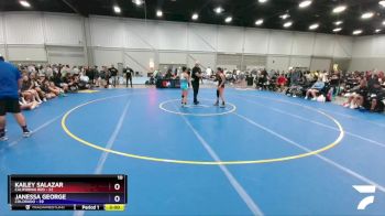 112 lbs Placement Matches (8 Team) - Kailey Salazar, California Red vs Janessa George, Colorado