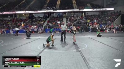 75 lbs Quarterfinal - Lanea Turner, Oakley vs Amiya Caudill-Tuel, Derby