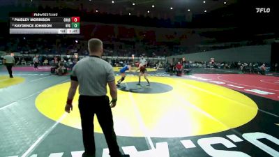 4A/3A/2A/1A Girls 140 Semifinal - Kaydence Johnson, Hidden Valley Girls vs Paisley Morrison, Coquille Girls