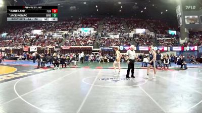 AA - 150 lbs 3rd Place Match - Jace Komac, Great Falls / MSDB vs Dane Lake, Flathead (Kalispell)