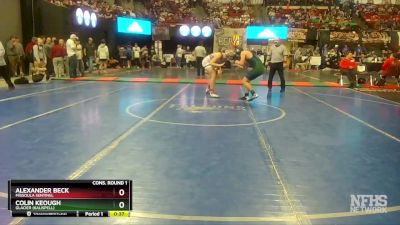 AA - 182 lbs Cons. Round 1 - Alexander Beck, Missoula Sentinel vs Colin Keough, Glacier (Kalispell)