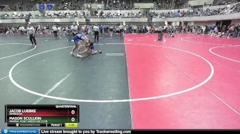 140 lbs Quarterfinal - Mason Scullion, Mineral Point Wrestling Club vs Jacob Luebke, Minnesota