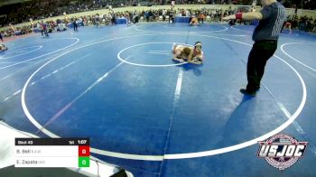 132 lbs Round Of 16 - Brendan Bell, R.A.W. vs Emiliano Zapata, OKC Saints Wrestling