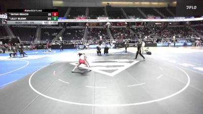 120 lbs Quarterfinal - Tayah Beach, SVEC-4 vs Lilly Blenk, Rocky Point Girls-11