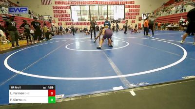 96 lbs Rr Rnd 1 - Leo Farmen, Chickasha Youth Wrestling vs Fernando Sierra, OKC Saints Wrestling