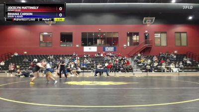 160 lbs Cons. Round 2 - Rihana Carson, Emory & Henry vs Jocelyn Mattingly, Mount Olive