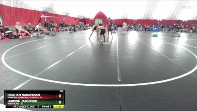 157 lbs Champ Round 1 (16 Team) - Daithan Narayanan, Wheaton Warrenville South vs Hudson Jablonski, Reedsburg