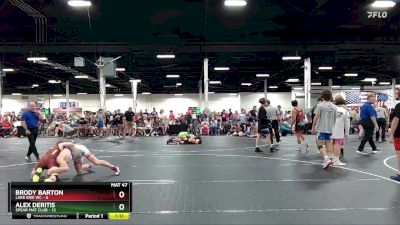 120 lbs Round 2 (4 Team) - Brody Barton, Lake Erie WC vs Alex Deritis, Spear Mat Club