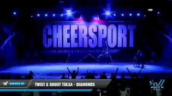 Twist & Shout - Tulsa - Diamonds [2021 L6 Senior Coed - XSmall Day 2] 2021 CHEERSPORT National Cheerleading Championship