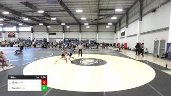 116 lbs Semifinal - Caden Elliott, Crismon vs Jayden Preston, Live Training