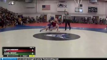 184 lbs Quarterfinal - Daniel Benoit, University Of The Ozarks vs Logan Andeway, Coe