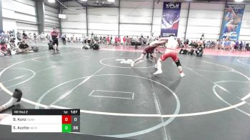 160 lbs Rr Rnd 2 - Bryce Kunz, Team Nebraska Silver vs Sawyer Ayotte, MetroWest United Black