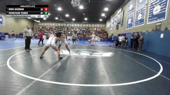 190 lbs 7th Place Match - Jonathan Yanez, Madera South vs Erik Guzman, Santa Maria