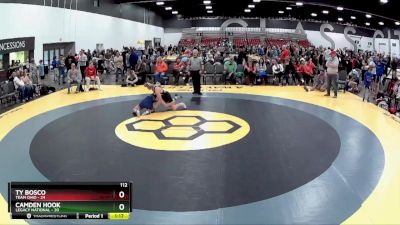 112 lbs 2nd Wrestleback (8 Team) - Camden Hook, Legacy National vs Ty Bosco, Team Ohio